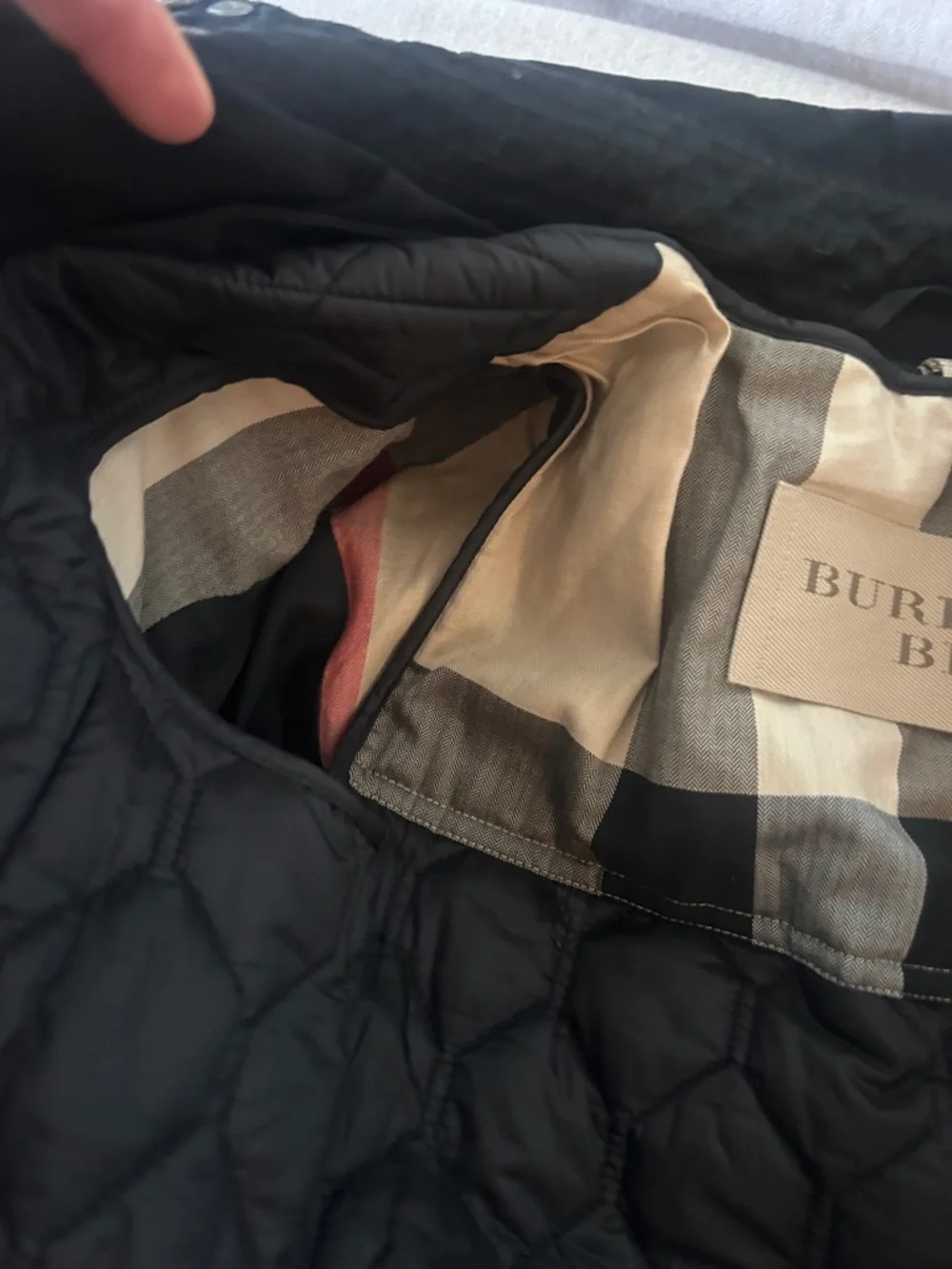 Burberry Black Trench Coat with Signature Check Lining USA size 6 - Picture 6 of 10